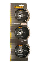 Falke diamantskæreskivesæt Ø110 mm - 3 stk.